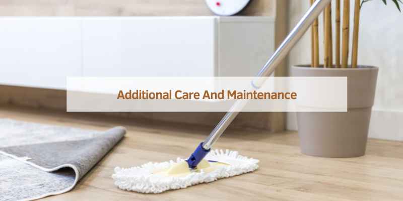 Additional Care And Maintenance