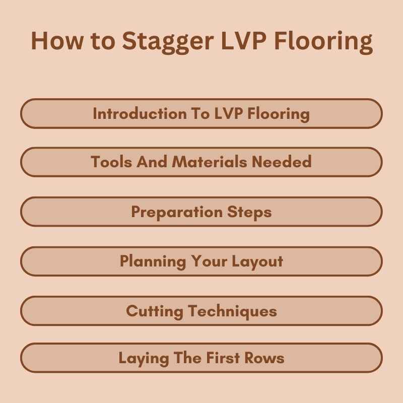 How to Stagger LVP Flooring