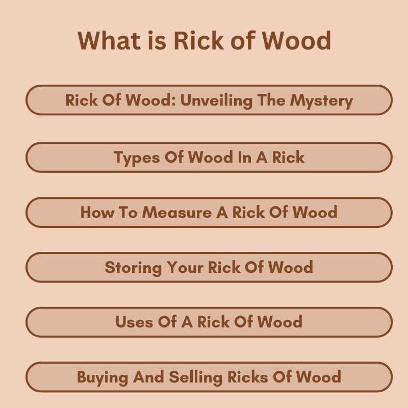 What is Rick of Wood