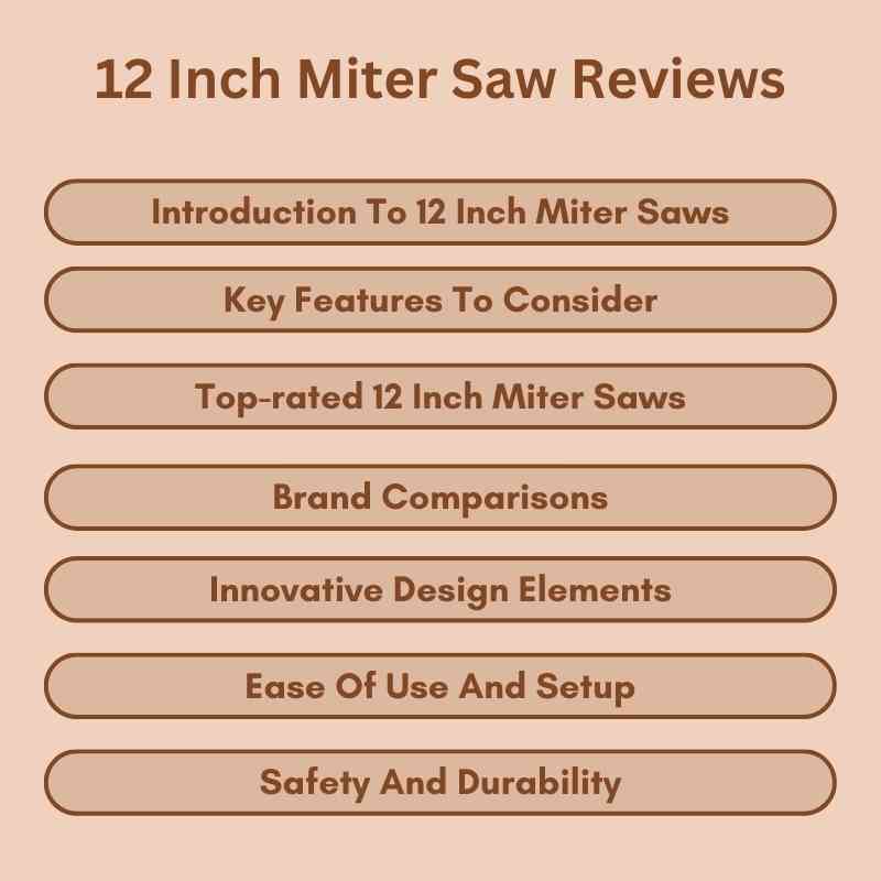 12 Inch Miter Saw Reviews