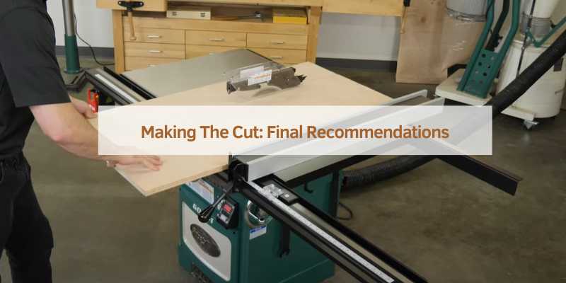 Making The Cut: Final Recommendations