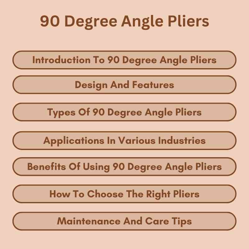 90 Degree Angle Pliers