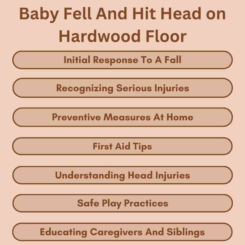 Baby Fell And Hit Head on Hardwood Floor