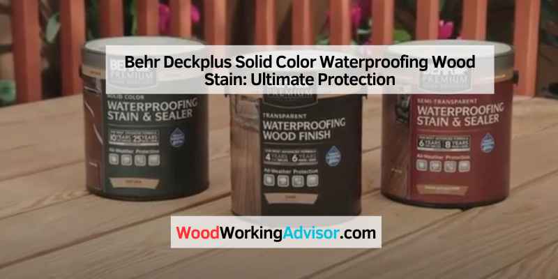 Behr Deckplus Solid Color Waterproofing Wood Stain