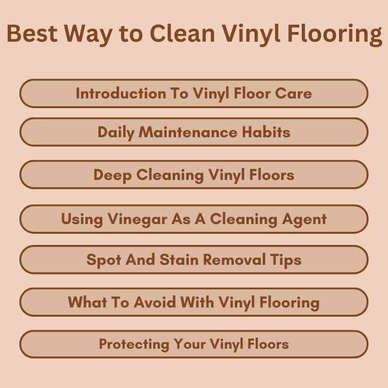 Best Way to Clean Vinyl Flooring