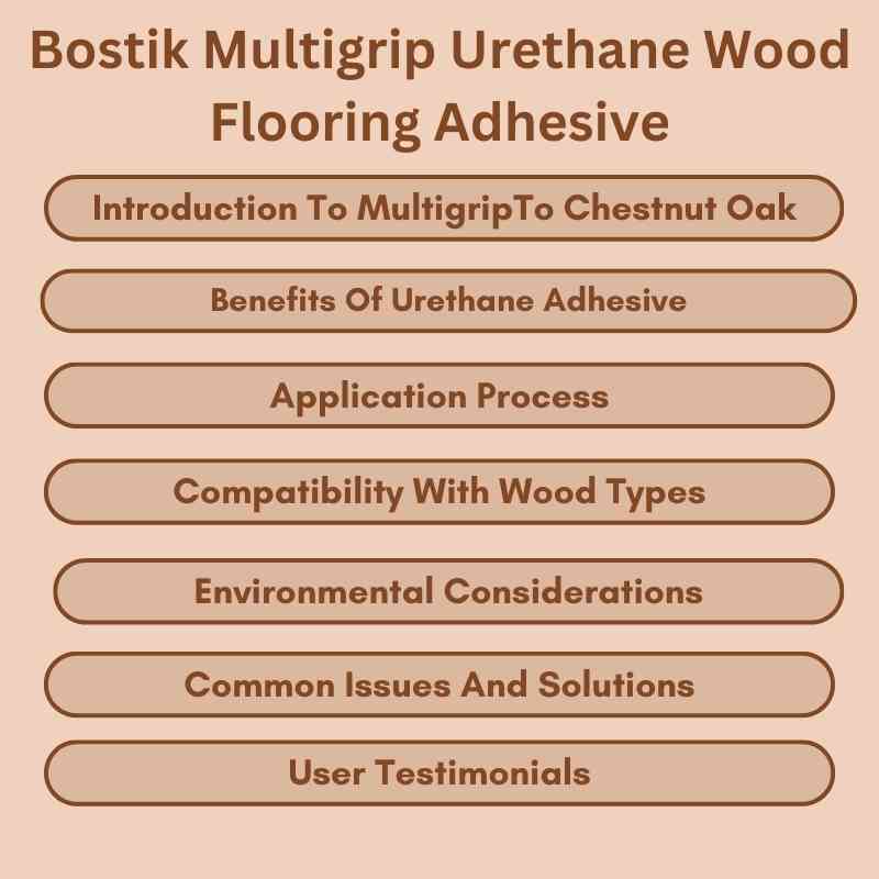 Bostik Multigrip Urethane Wood Flooring Adhesive