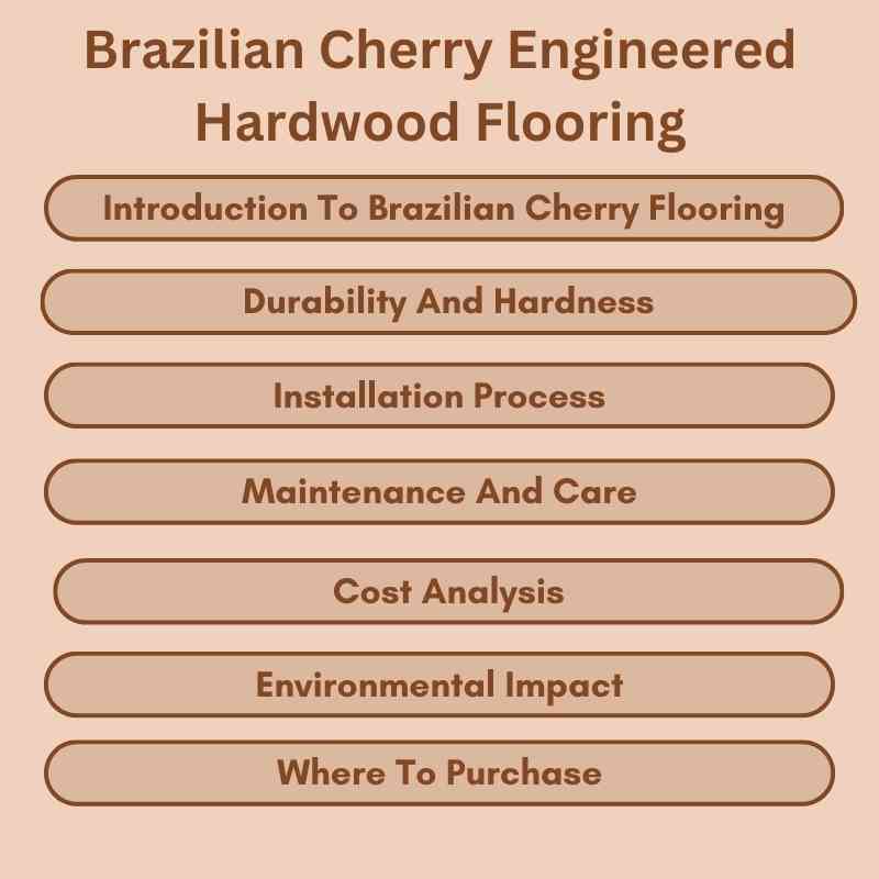 Brazilian Cherry Engineered Hardwood Flooring