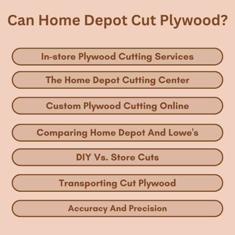 Will Home Depot Cut Plywood