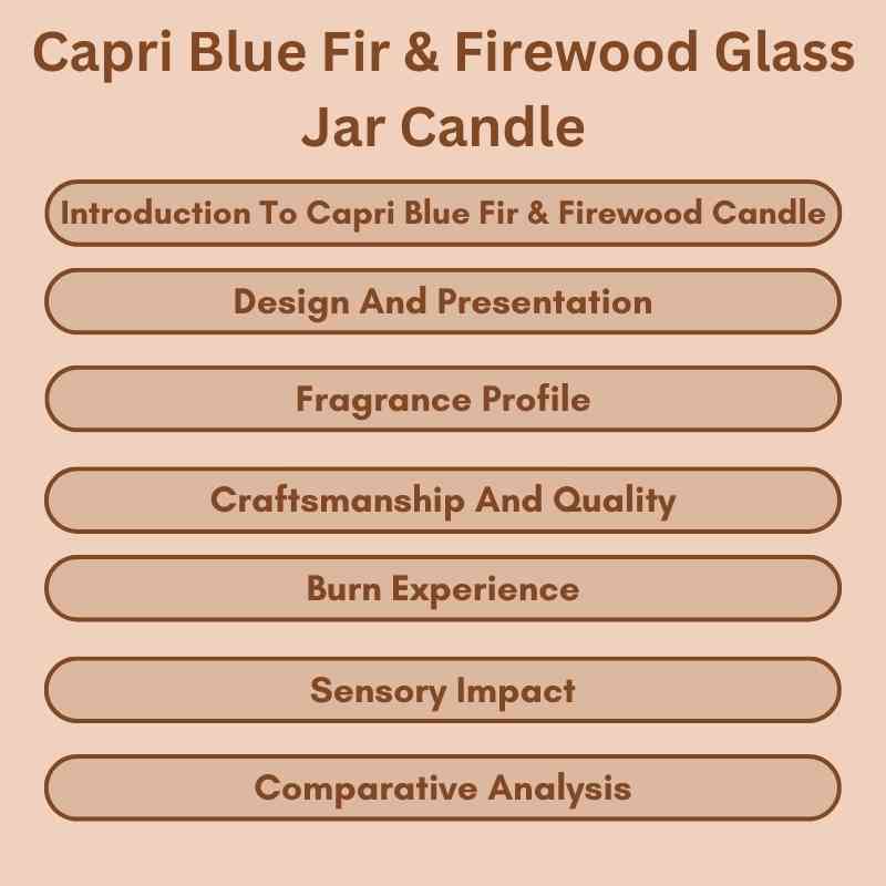 Capri Blue Fir & Firewood Glass Jar Candle