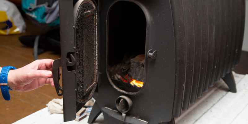 Cast Iron Steamer for Wood Burning Stove