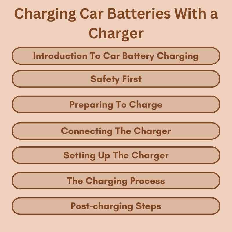 Charging Car Batteries With a Charger