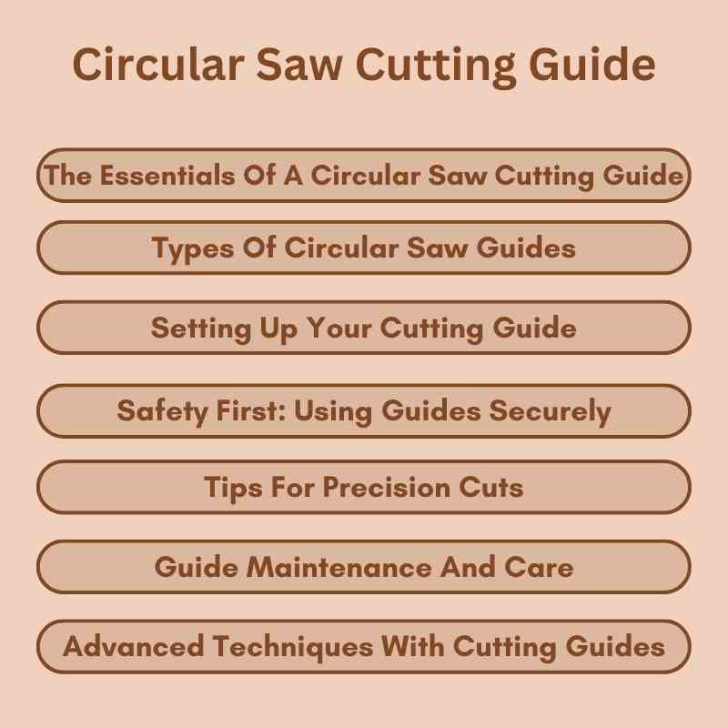 Circular Saw Cutting Guide