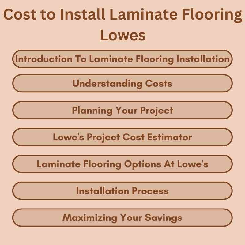 Cost to Install Laminate Flooring Lowes: Smart Savings!