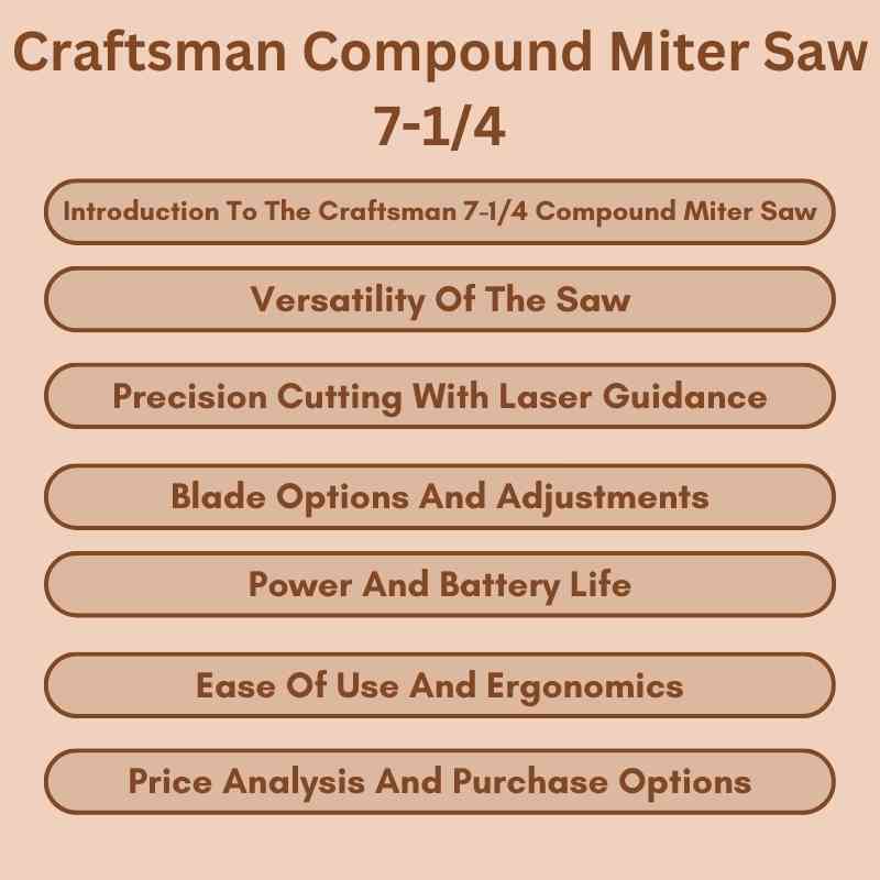 Craftsman Compound Miter Saw 7-14