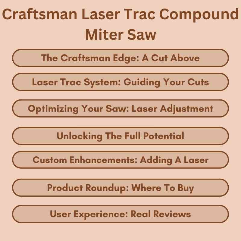 Craftsman Laser Trac Compound Miter Saw
