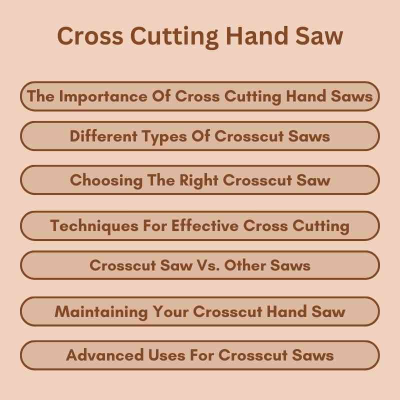 Cross Cutting Hand Saw