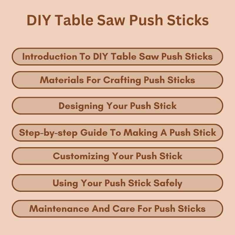 DIY Table Saw Push Sticks