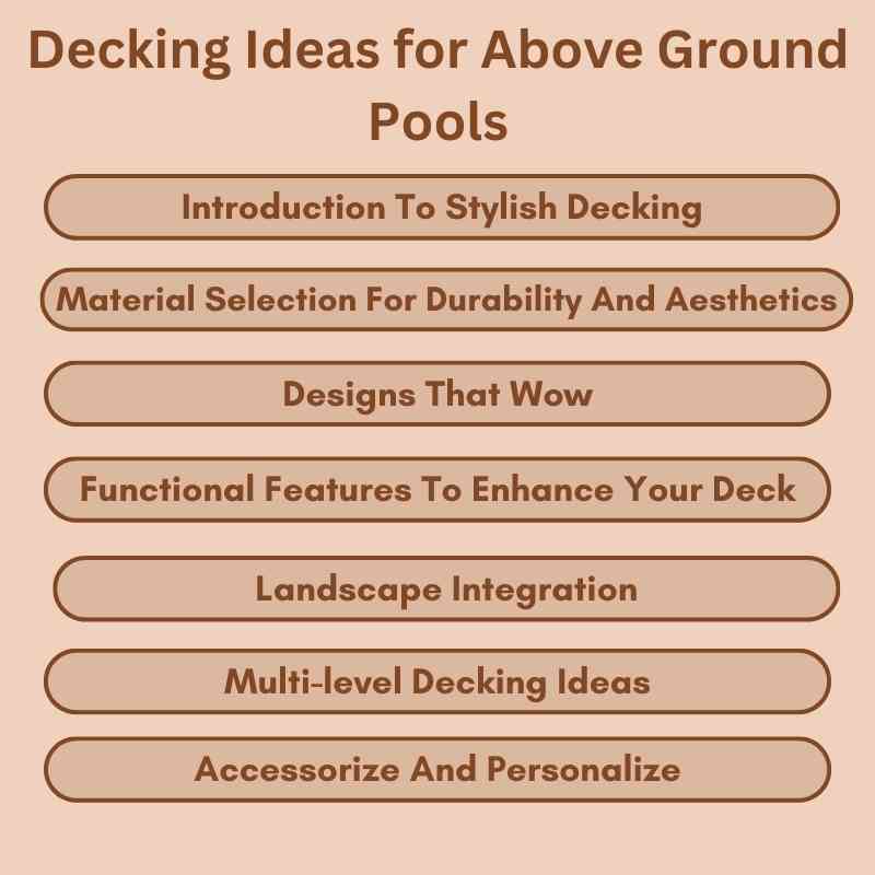 Decking Ideas for Above Ground Pools