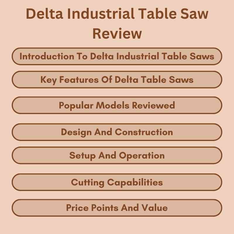 Delta Industrial Table Saw Review