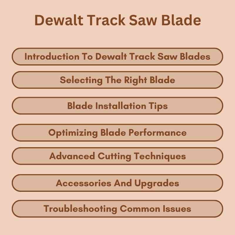 Dewalt Track Saw Blade