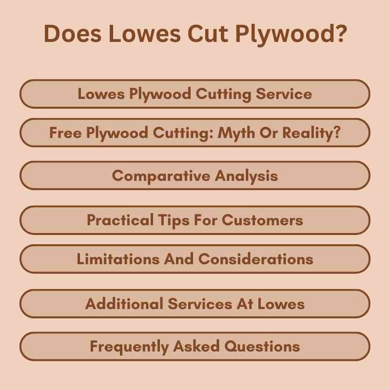 Does Lowes Cut Plywood