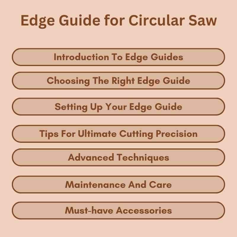 Edge Guide for Circular Saw