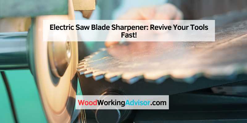 Electric Saw Blade Sharpener