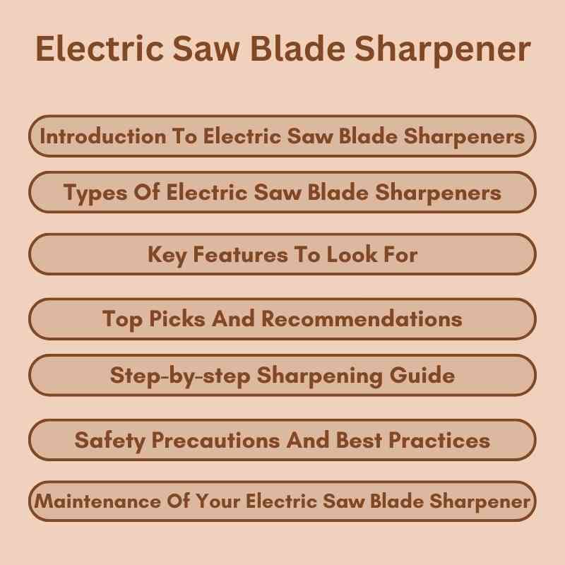 Electric Saw Blade Sharpener