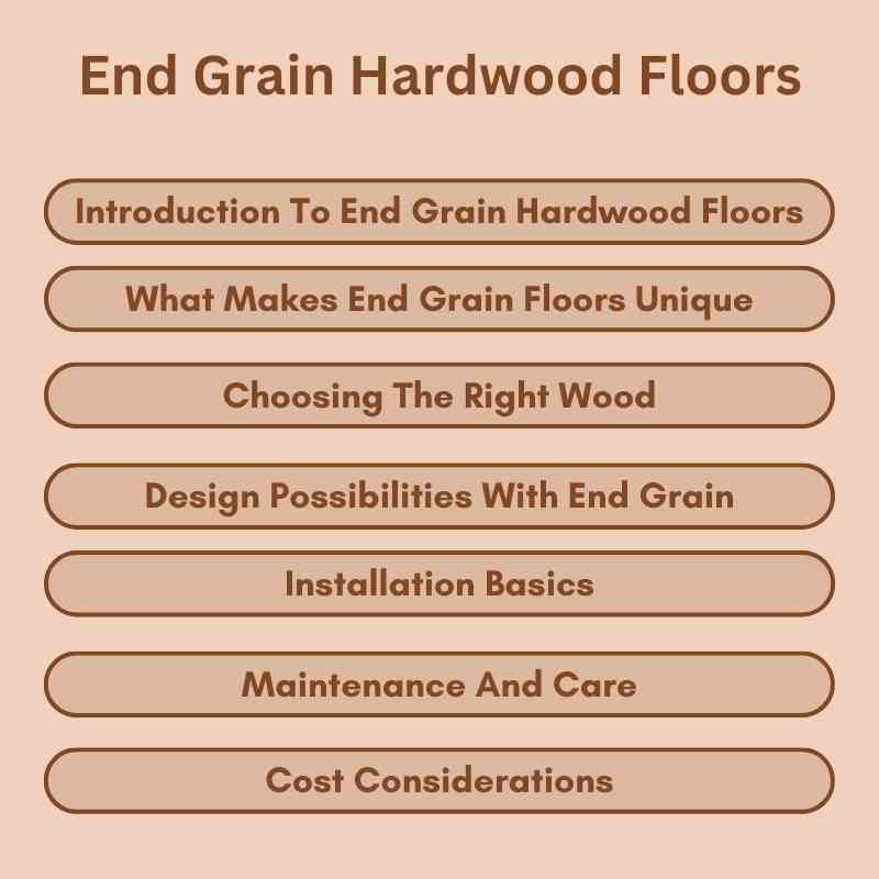End Grain Hardwood Floors
