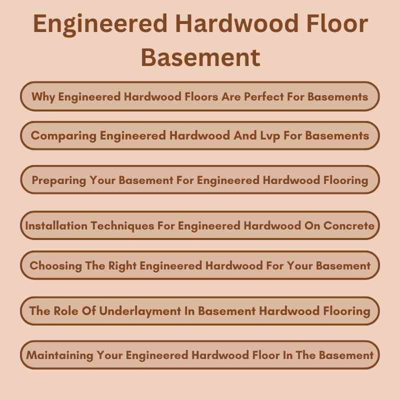 Engineered Hardwood Floor Basement