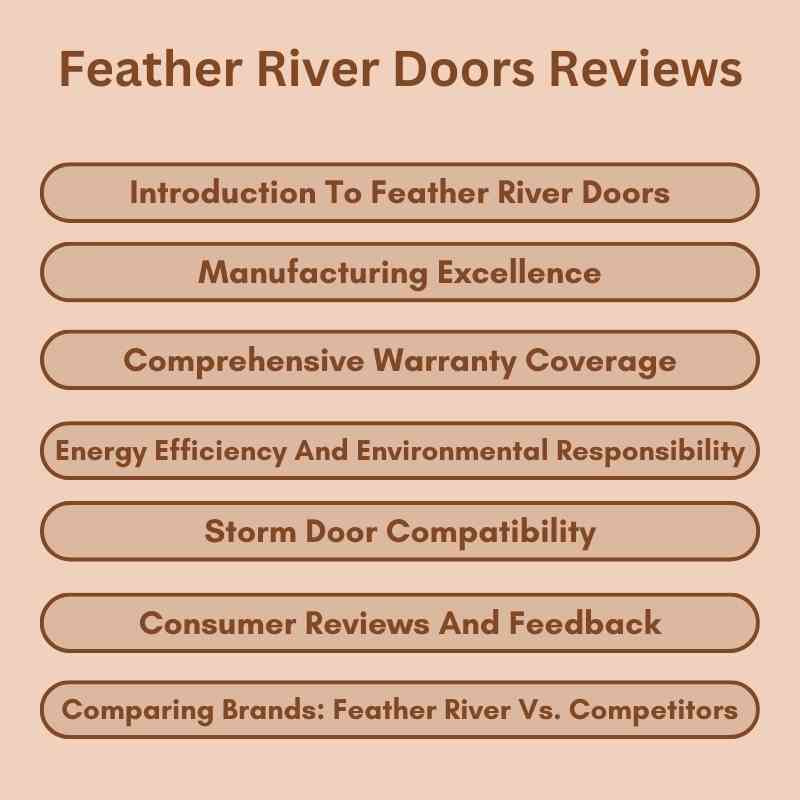 Feather River Doors Reviews