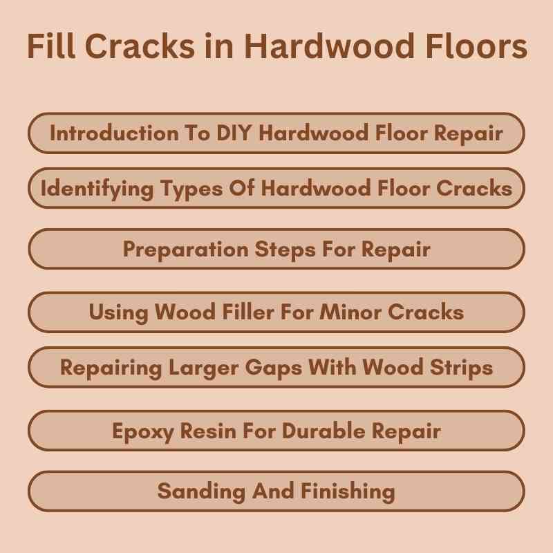 Fill Cracks in Hardwood Floors