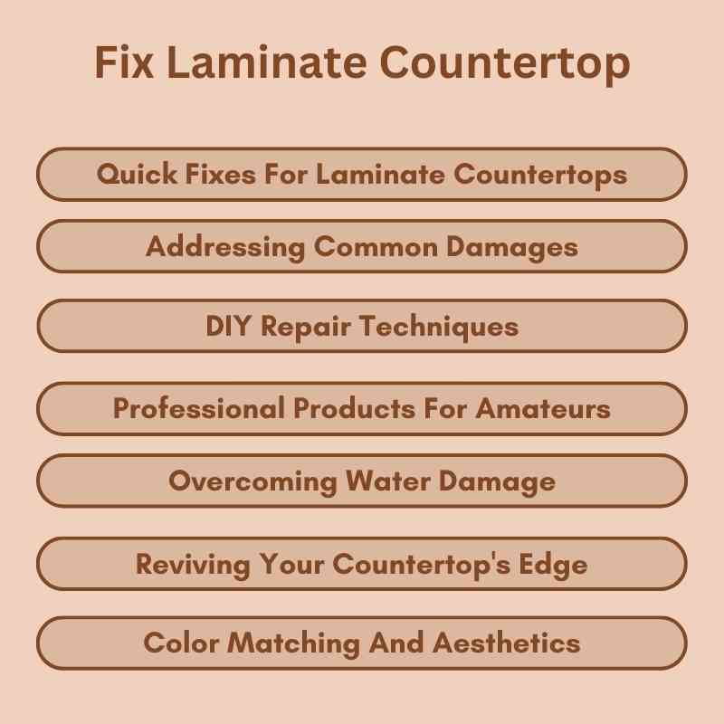 Fix Laminate Countertop