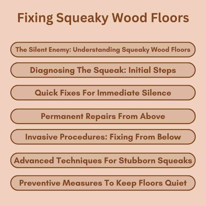 Fixing Squeaky Wood Floors