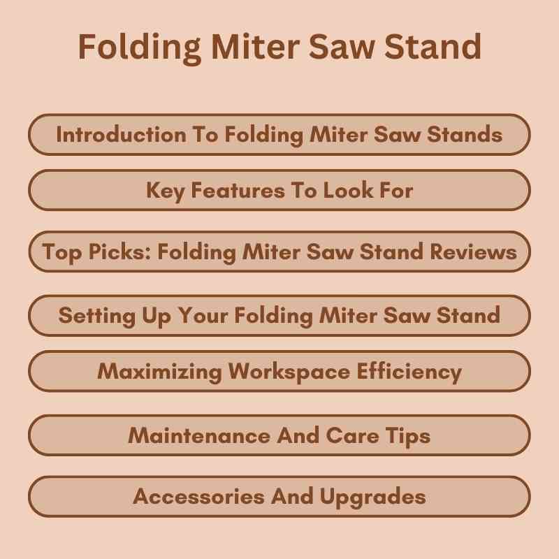 Folding Miter Saw Stand