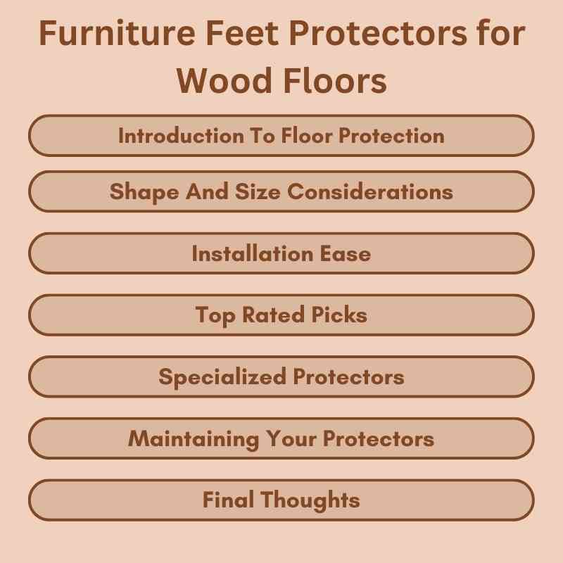 Furniture Feet Protectors for Wood Floors