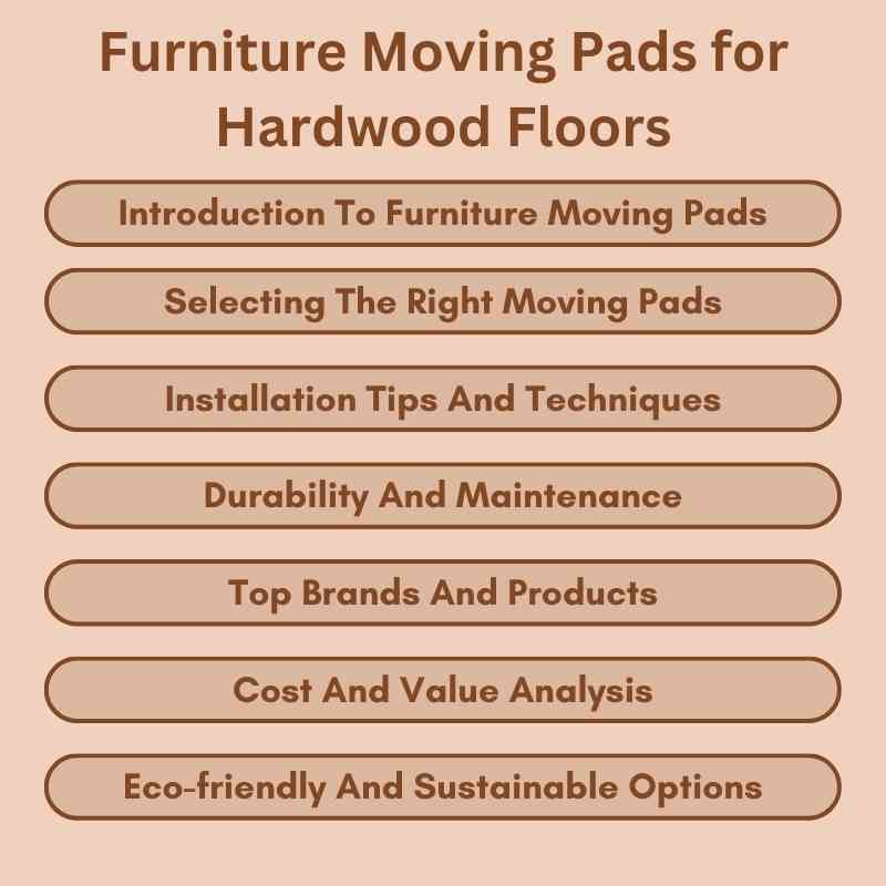 Furniture Moving Pads for Hardwood Floors