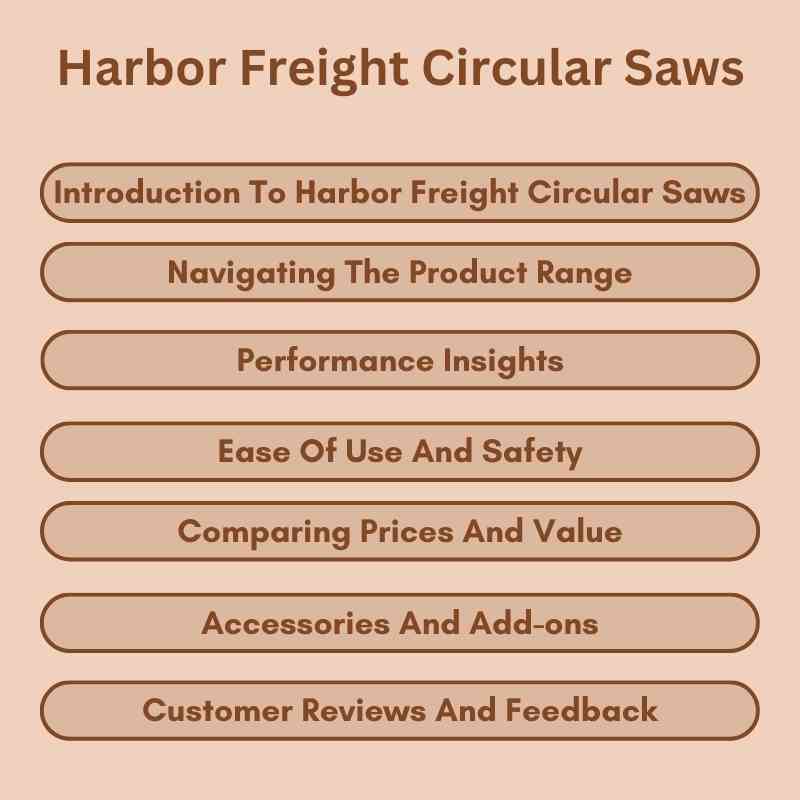 Harbor Freight Circular Saws
