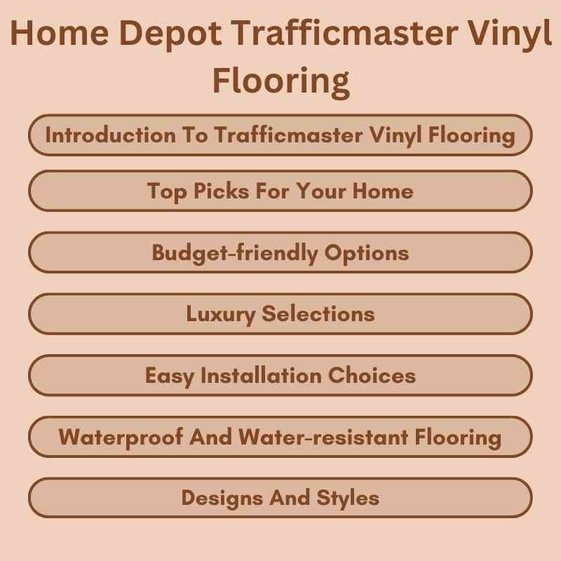 Home Depot Trafficmaster Vinyl Flooring