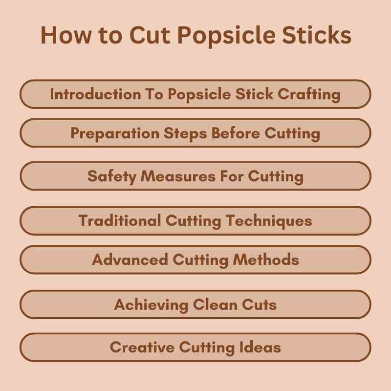 How to Cut Popsicle Sticks