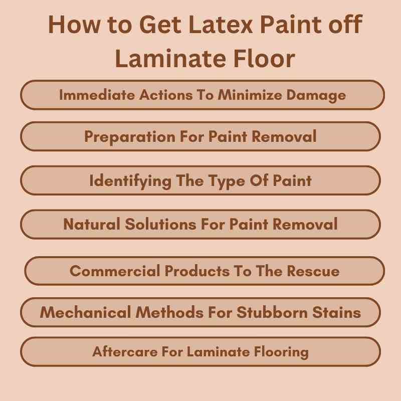 How to Get Latex Paint off Laminate Floor