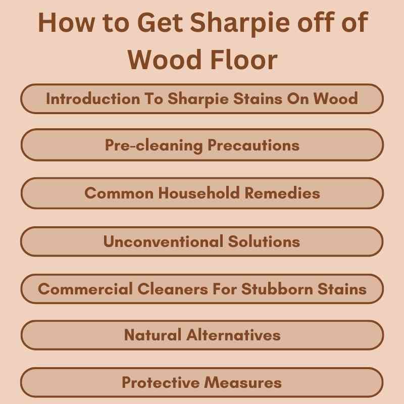 How to Get Sharpie off of Wood Floor