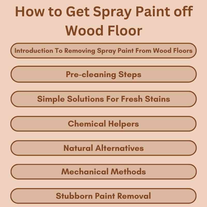 How to Get Spray Paint off Wood Floor