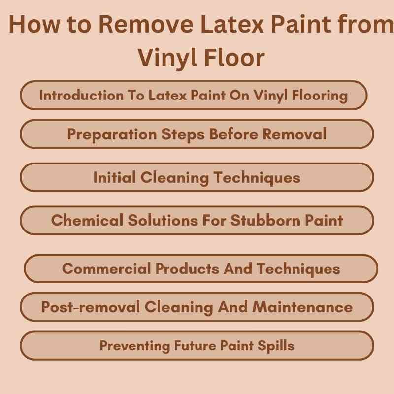 How to Remove Latex Paint from Vinyl Floor