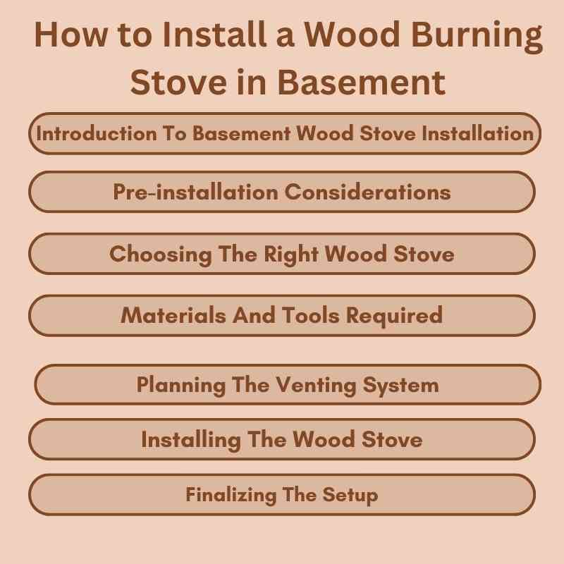 How to Install a Wood Burning Stove in Basement