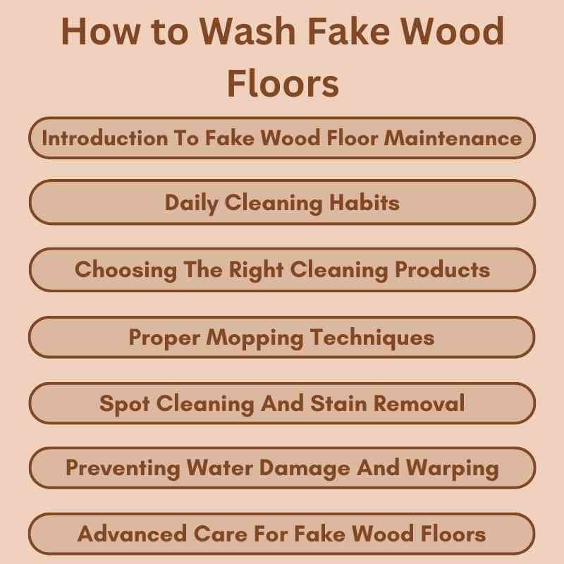 How to Wash Fake Wood Floors