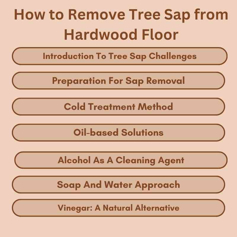 How to Remove Tree Sap from Hardwood Floor