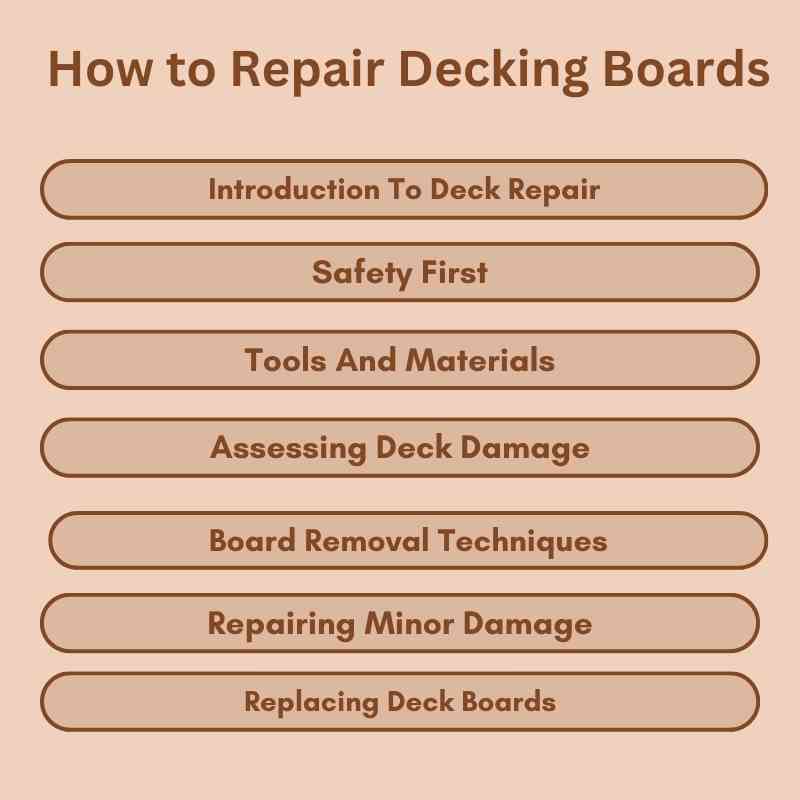 How to Repair Decking Boards