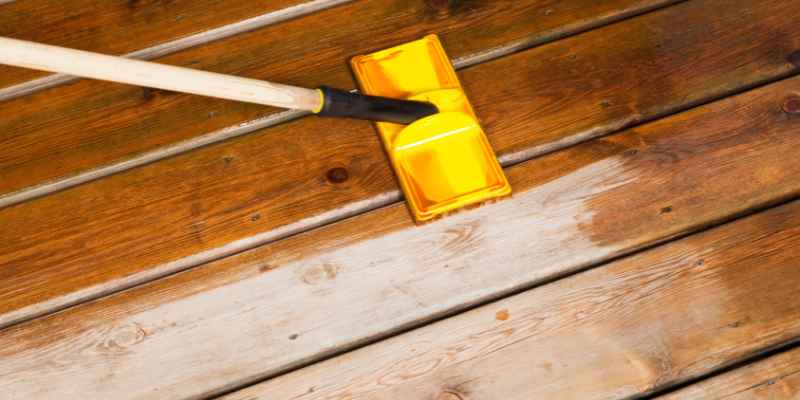 How to Stain in between Deck Boards