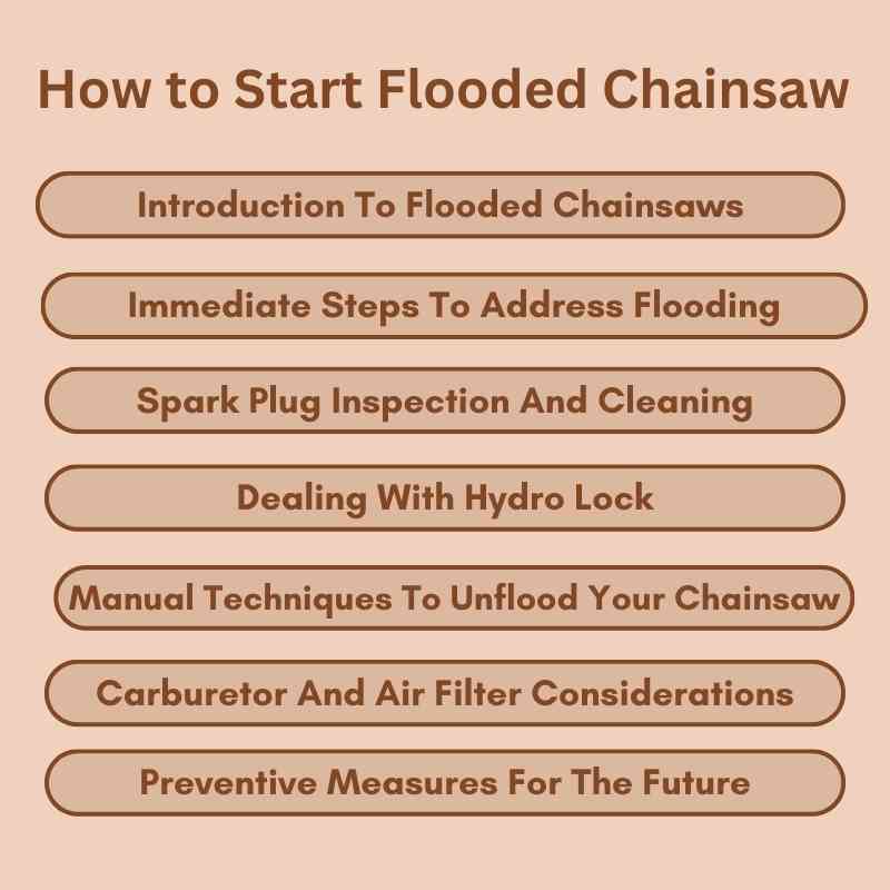 How to Start Flooded Chainsaw